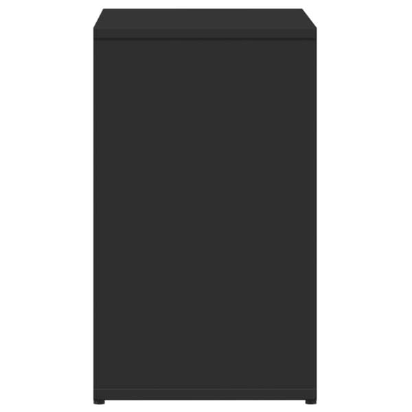 Sidobord 2 st svart 50x30x50 cm konstruerat trä