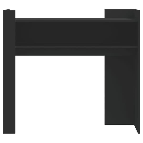 konsolbord 100x35x90 cm konstrueret træ sort