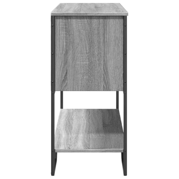 konsolbord 100x35x74,5 cm konstrueret træ grå sonoma-eg