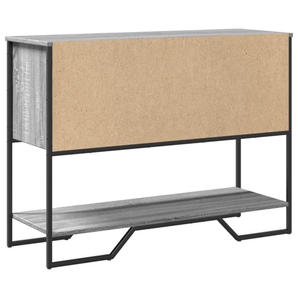 konsolbord 100x35x74,5 cm konstrueret træ grå sonoma-eg