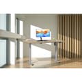 Miniatyrbilde 6 av 6: LonaE skrivebord elektrisk hev-senk-funksjon 110x80x71-120cm eik dekor, sølvfarget.