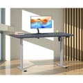 Miniatyrbilde 5 av 6: LonaE skrivebord elektrisk hev-senk-funksjon 140x50x71-120cm antracitt, sølvfarget.
