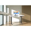 Miniatyrbilde 6 av 6: LonaE skrivebord elektrisk hev-senk-funksjon 140x50x71-120cm hvit, svart.