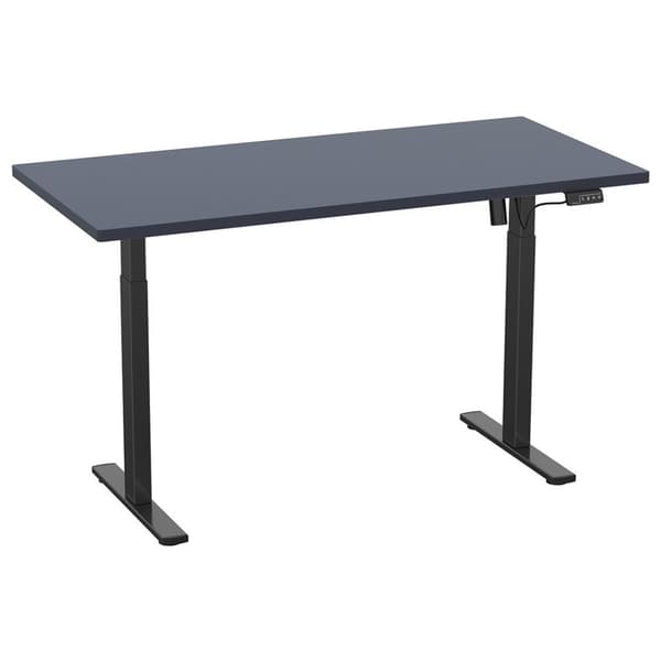 LonaE skrivebord elektrisk hev-senk-funksjon 140x80x71-120cm antracitt, svart.