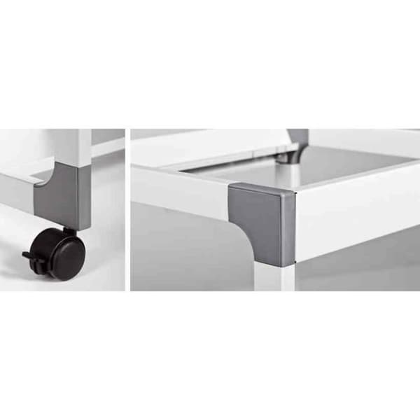 Kontorsbord - DURABLE - Multi Trolley 48 - Grå - Silver - Contemporary