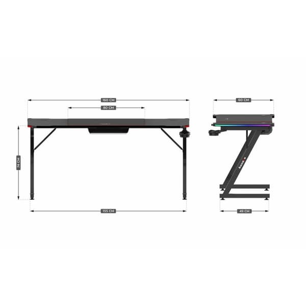 Skrivbord Huzaro HZ-Hero 4.8 RGB