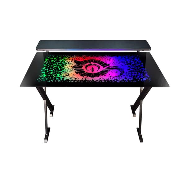 Skrivebord Gaming Talius Warship X1 120 x 60 x 76 cm Sort Stål