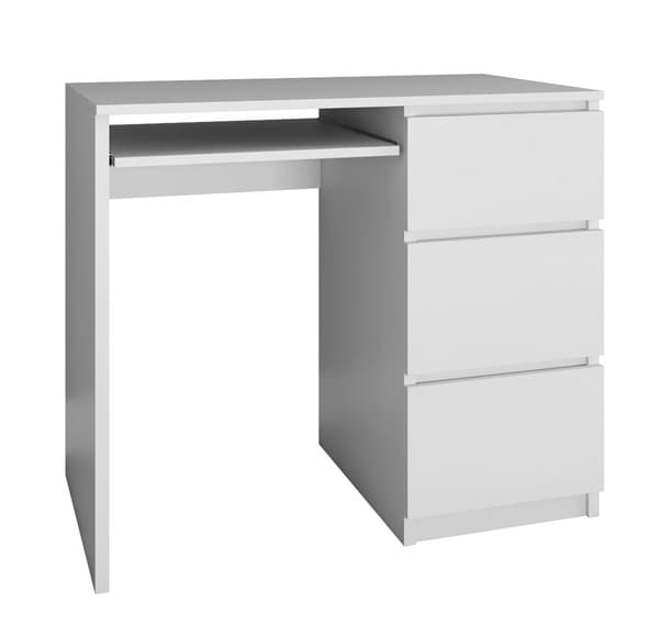 Lima skrivebord, HØJRE, HVID Hvid