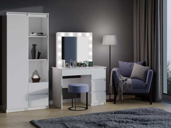 Marina toiletbordssæt T/L+MIJ/P HVID