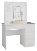 Miniatyrbillede 1 af 4: Marina toiletbordssæt T/L+MIJ/P HVID