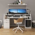 Miniatyrbild 4 av 6: Vicco Joel skrivbord, Vit, 179,8 x 65,5 cm