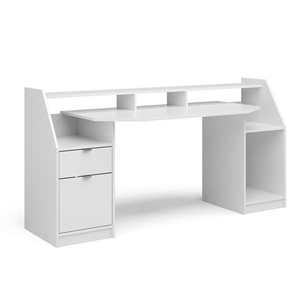 Vicco Joel skrivbord, Vit, 179,8 x 65,5 cm