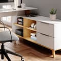 Miniatyrbild 5 av 6: Vicco Nautica skrivbord, Vit, 138 x 60 cm med XXL lådor
