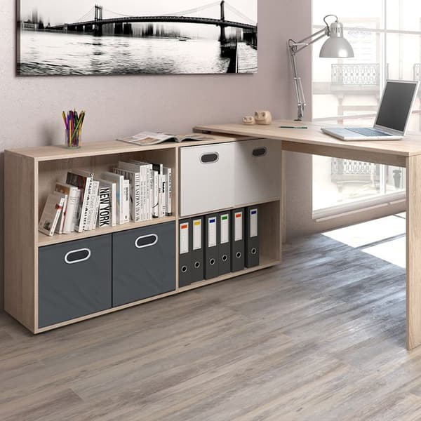 Vicco FlexPlus Hörnskrivbord, Sonoma, 137 x 60 cm
