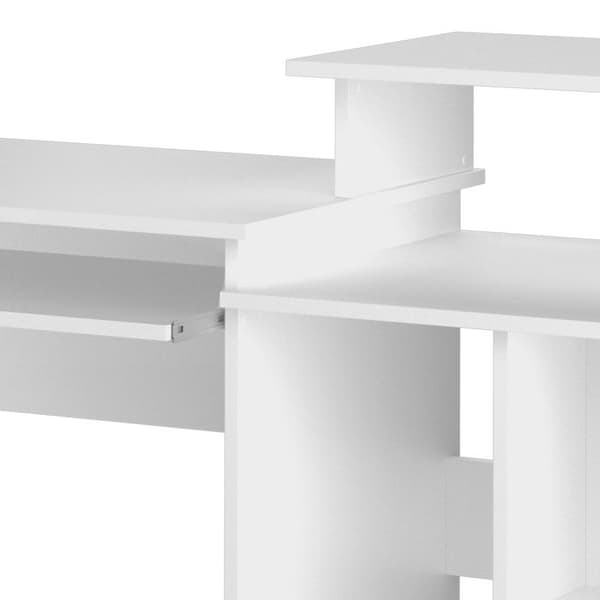 Vicco Jan skrivbord, Vit, 130 x 55 cm