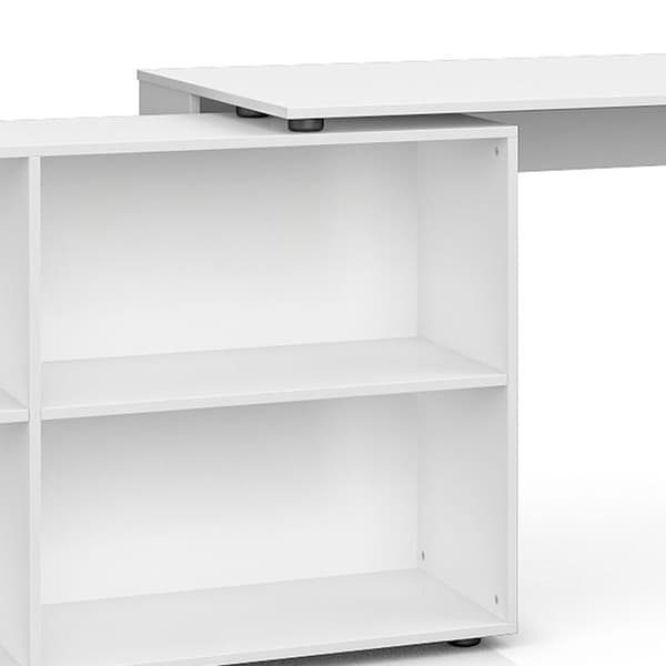 Vicco FlexPlus Hörnskrivbord, Vit, 137 x 60 cm