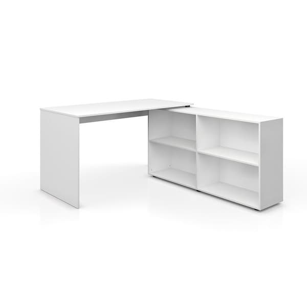 Vicco FlexPlus Hörnskrivbord, Vit, 137 x 60 cm