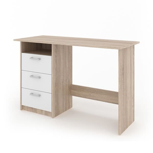 Vicco Meiko skrivbord, Vit/Sonoma, 120 x 50 cm