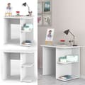 Miniatyrbild 2 av 6: Vicco Simple Skrivbord, Vit, 82 x 60 cm