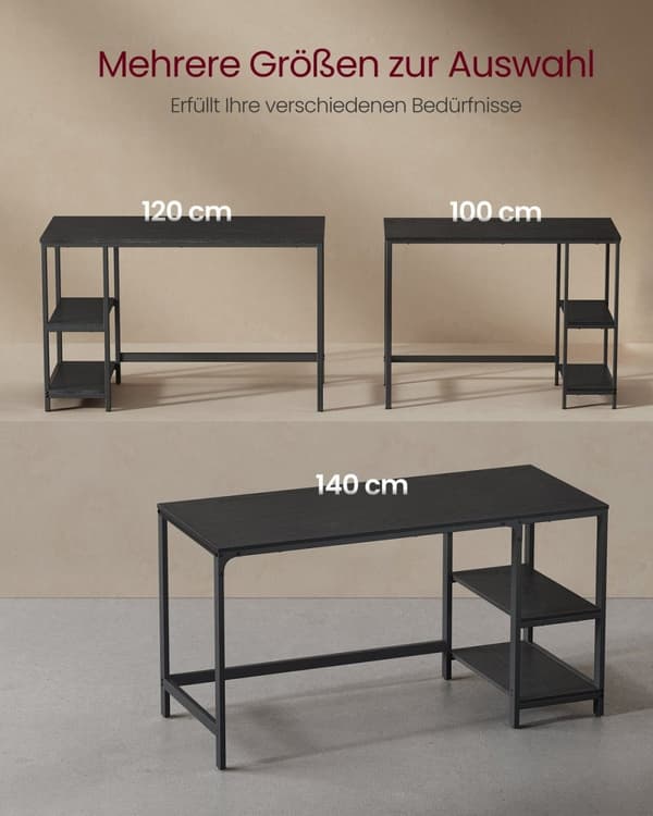 Rootz Maple White Skrivebord - Spånpladebord - Stålben - Rummelig arbejdsflade - 50 cm x 100 cm x 76 cm - Letvægts 14,3 kg - Inkluderer tilbehørspakke