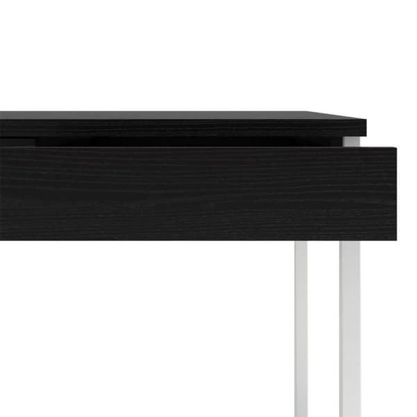 Fula skrivebord 3 skuffer svart ask dekor.