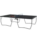 Miniatyrbild 1 av 10: Rootz Bordtennisbord - Pingisbord - Kompakt hopfällbart - Mångsidig användning - 274cm x 152,5cm x 76cm - Black Steel MDF - Hjul - Tillbehör