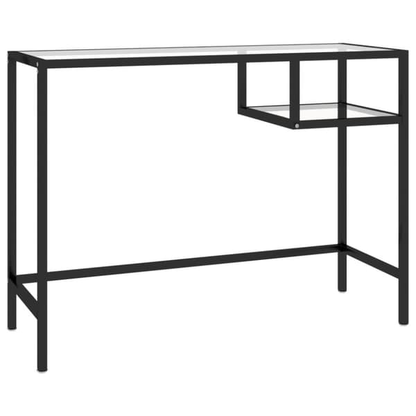 Datorbord genomskinlig 100x36x74 cm glas