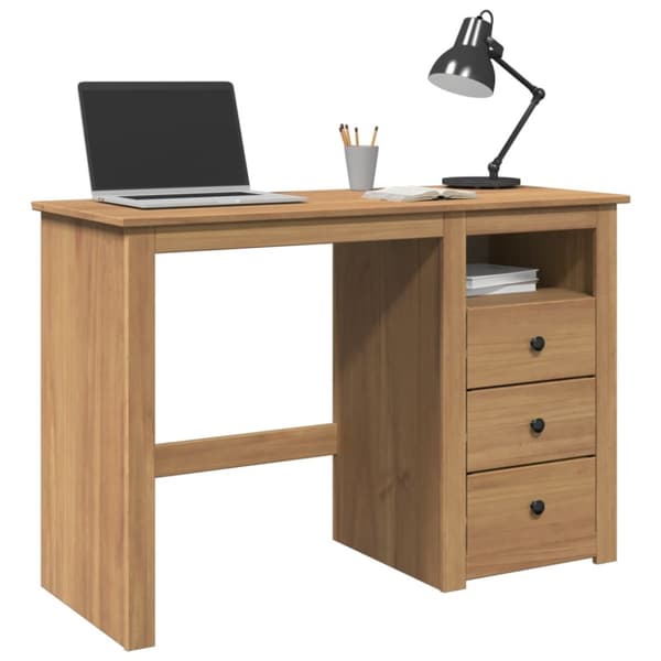 Skrivbord Panama 112x45x75 cm massiv furu