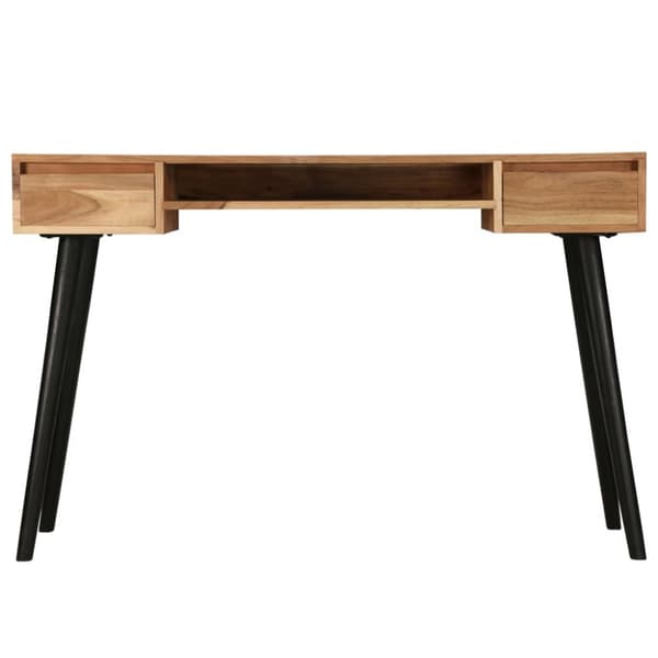 Skrivbord massivt akaciaträ 118x45x76 cm