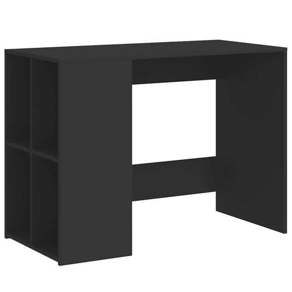 Skrivbord svart 102x50x75 cm konstruerat trä