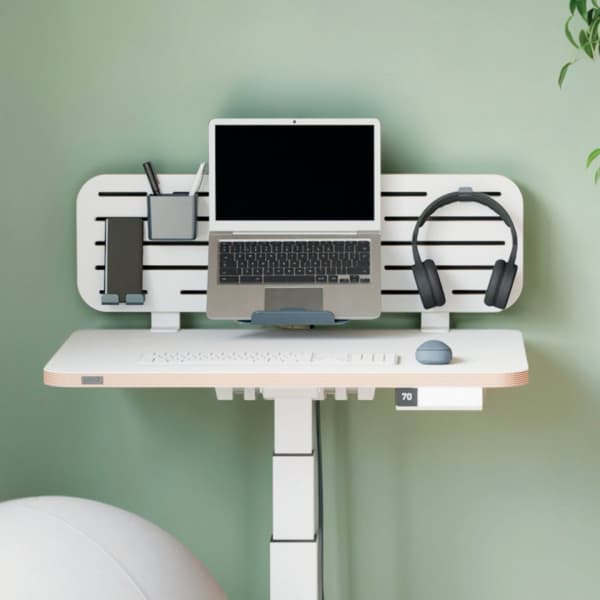 Leitz Ergo opbevaringsplade med holder til bærbar computer, 80x25 cm