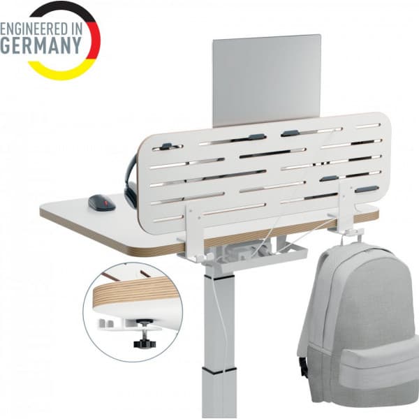 Leitz Ergo opbevaringsplade med holder til bærbar computer, 80x25 cm