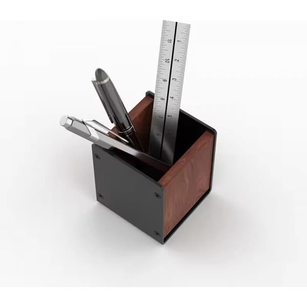 ErgoWork Hickory Pen Box -pennskrin, mörk valnöt