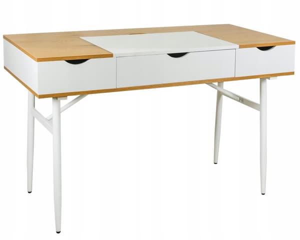 ELEGANT DESK til kontorkontor, MODERNE STOR SKUFFE, computerbord
