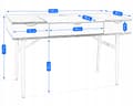 Miniatyrbillede 2 af 7: ELEGANT DESK til kontorkontor, MODERNE STOR SKUFFE, computerbord