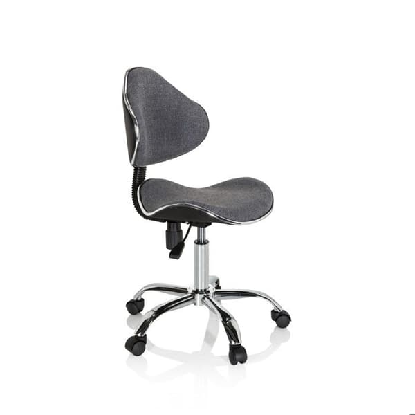 Snurrstol för barn - hjh OFFICE - KIDDY GTI-3 - Grå - Tyg