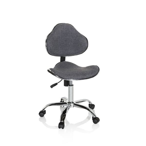 Snurrstol för barn - hjh OFFICE - KIDDY GTI-3 - Grå - Tyg