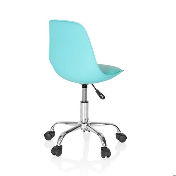 Svängbar stol för barn - hjh OFFICE - FANCY II - Turquoise - konstläder