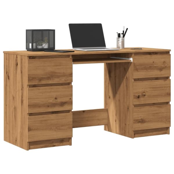 Työpöytä Artisan Oak 140x50x77 cm Puu Materiaali