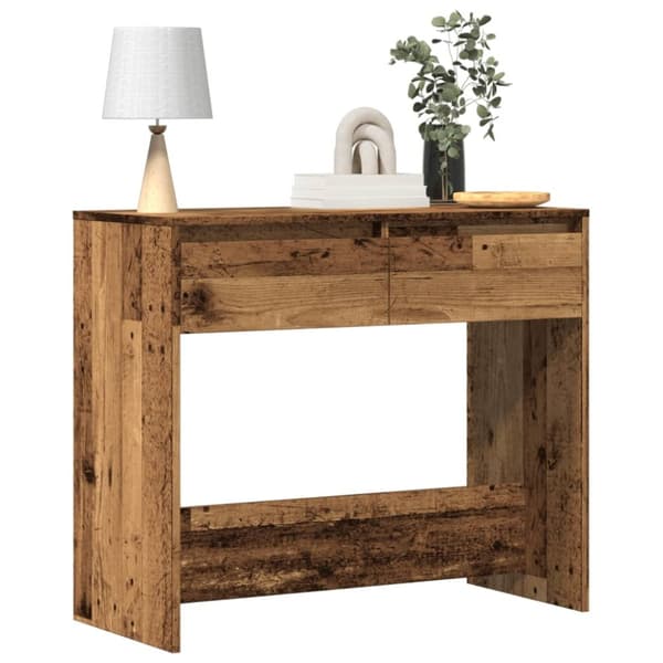 konsolbord 89x41x76,5 cm konstrueret træ antikt træ