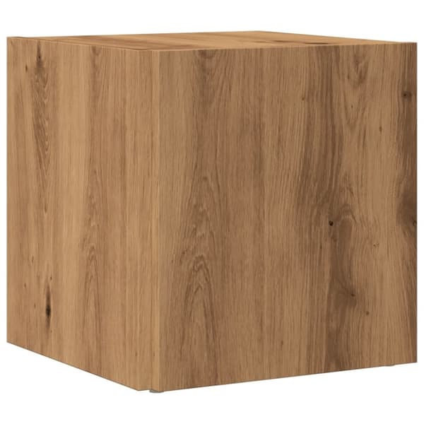 sidebord 33x33x34 cm konstrueret træ kunsteg