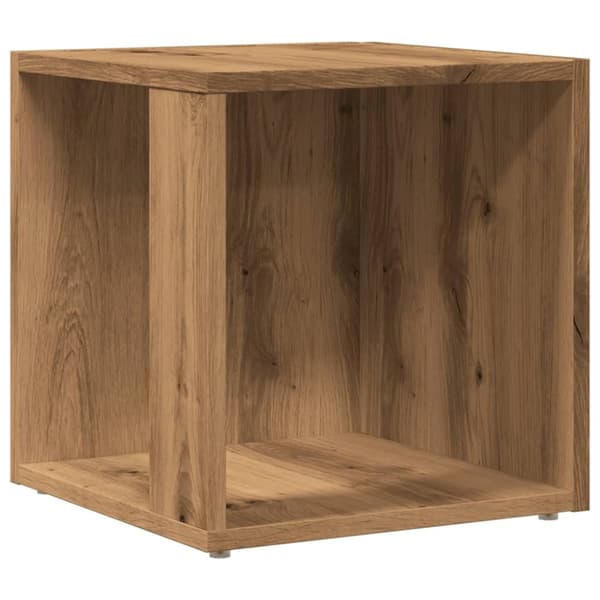 sidebord 33x33x34 cm konstrueret træ kunsteg