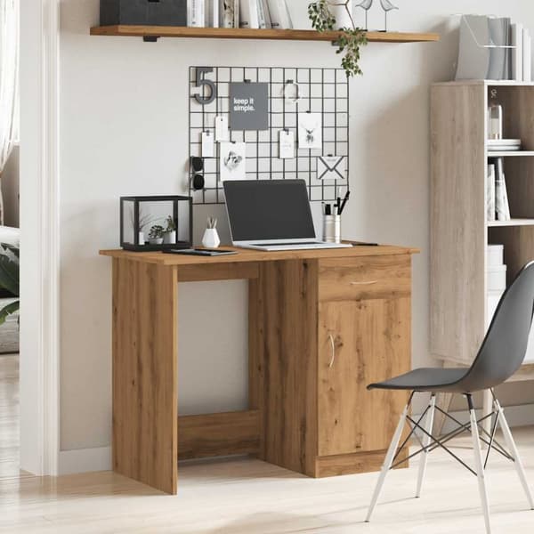 Työpöytä Artisan Oak 100x50x76 cm Puu Materiaali