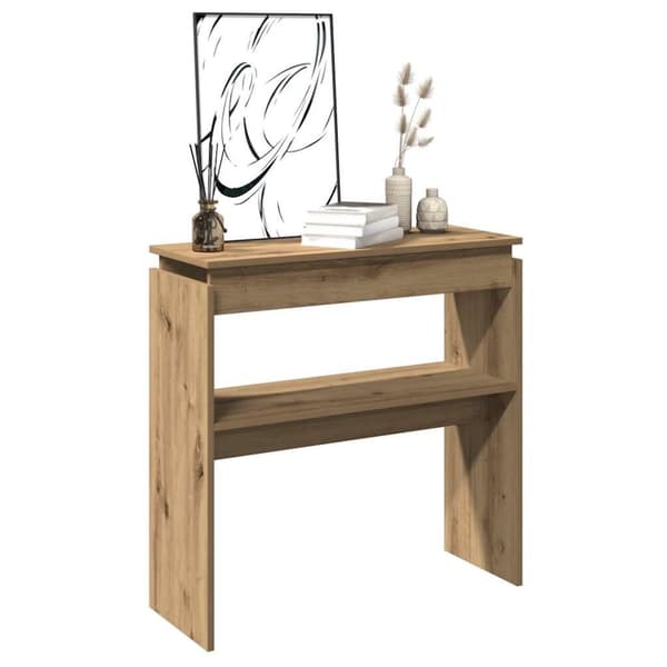 Konsolbord artisan ek 80x30x80 cm konstruerat trä