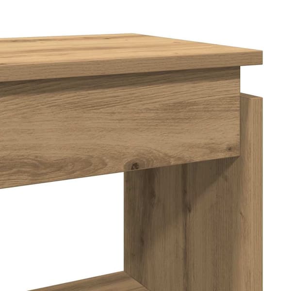 Konsolbord artisan ek 80x30x80 cm konstruerat trä