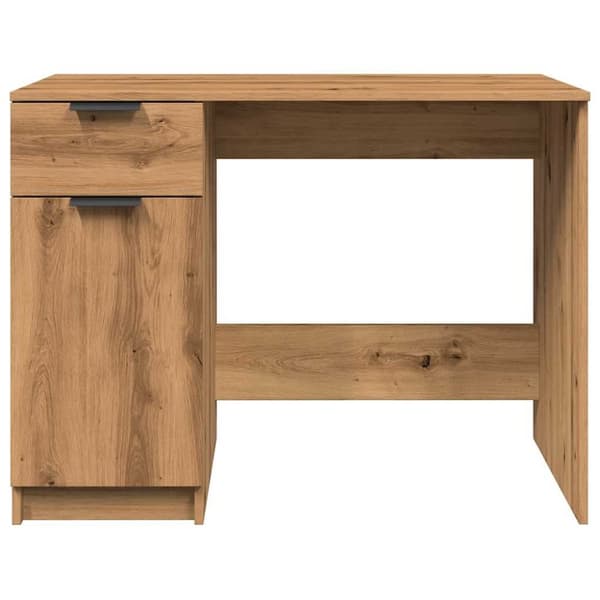 skrivebord 100x50x75 cm konstrueret træ kunsteg