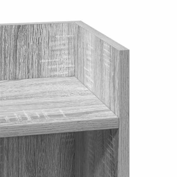 sivupöydät 2 kpl hyllyllä Sonoma Grey Oak 25,5x27x60 cm
