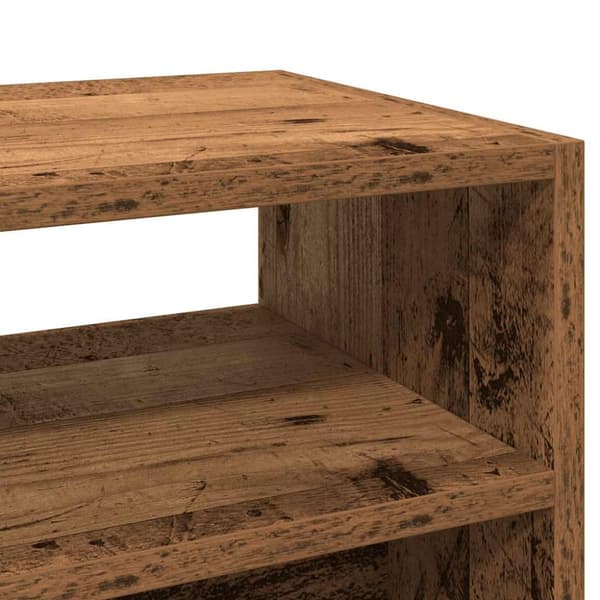 Konsolbord åldrat trä 78x30x80 cm konstruerat trä