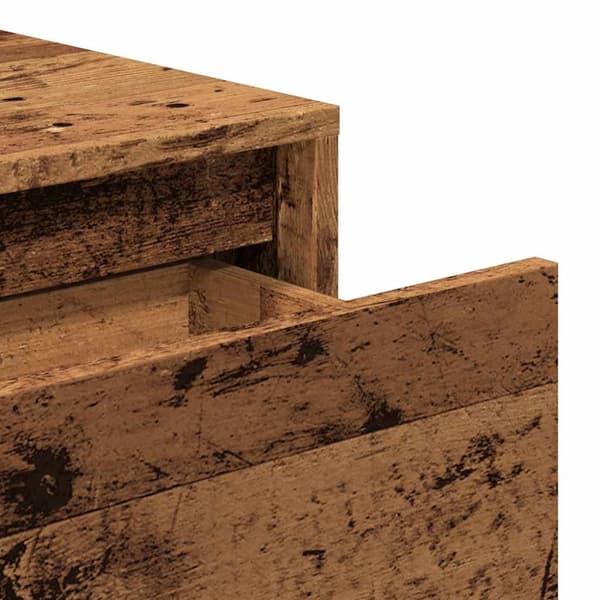 konsolbord 100x35x76,5 cm konstrueret træ antikt træ