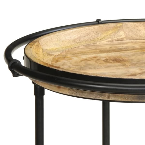 sidebord Ø55x83 cm massivt mangotræ